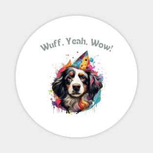 Woofy Adventure - Funny Dog Design Magnet